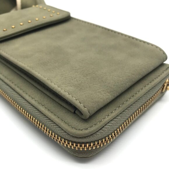 Style & Co Hazy Sage Crossbody Wallet - Picture 9 of 11